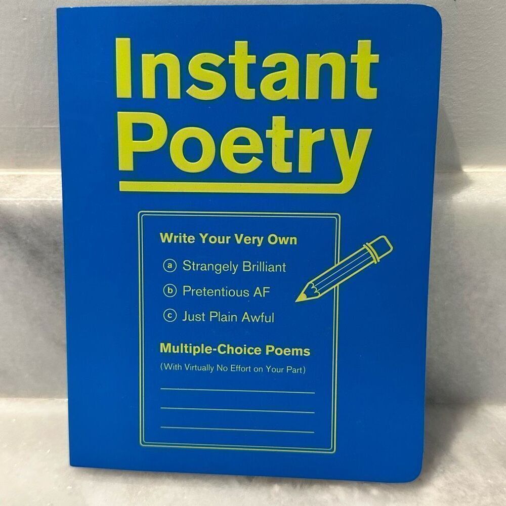 Knock Knock Instant Poetry Write Your Very Own Journal Nonfiction Paperback NWT